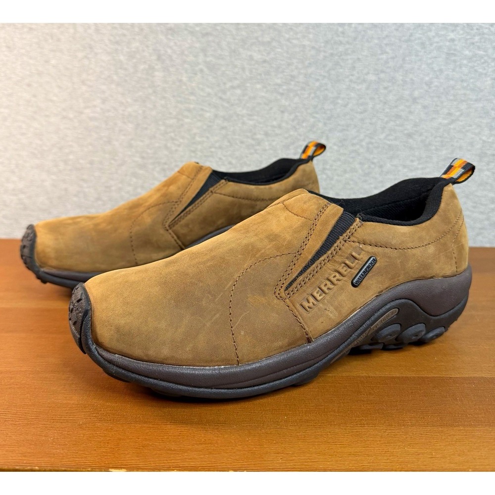 Merrell Waterproof Leather Slip-On Casual Shoes Brown Men's US 7.5 J52927